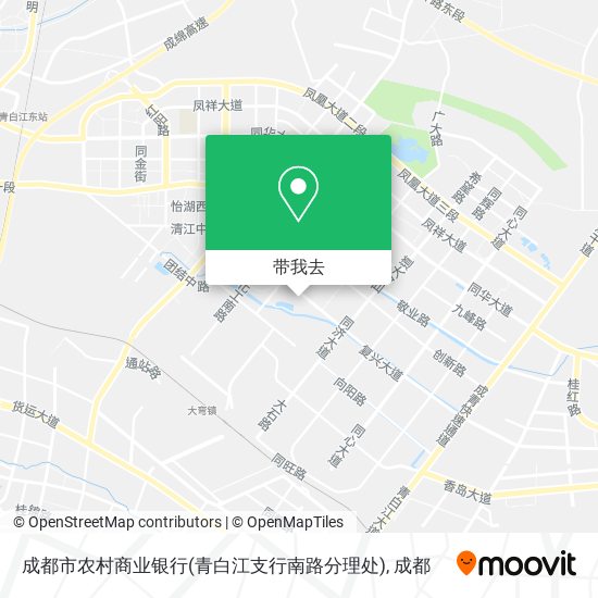 成都市农村商业银行(青白江支行南路分理处)地图