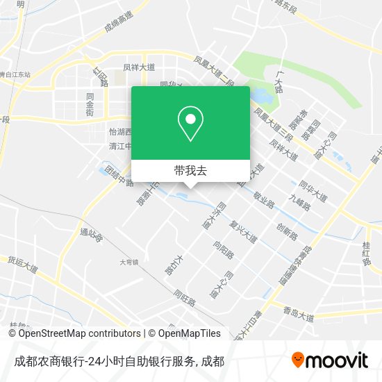 成都农商银行-24小时自助银行服务地图