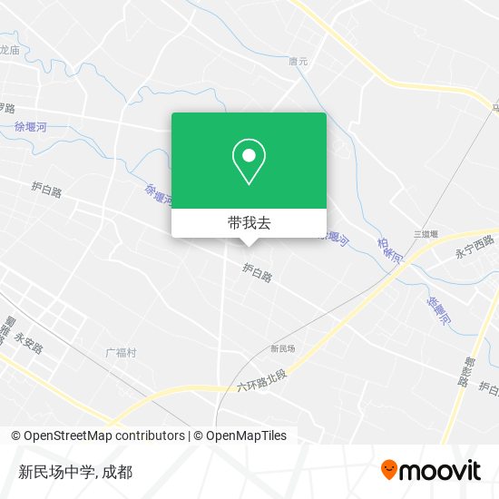 新民场中学地图