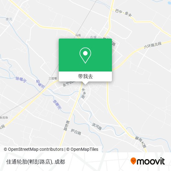 佳通轮胎(郫彭路店)地图