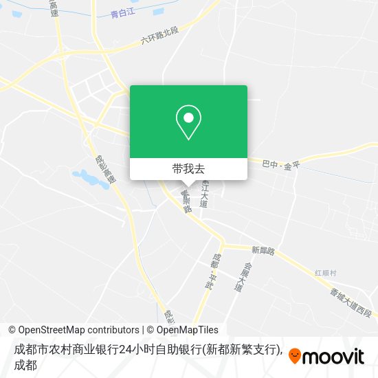 成都市农村商业银行24小时自助银行(新都新繁支行)地图