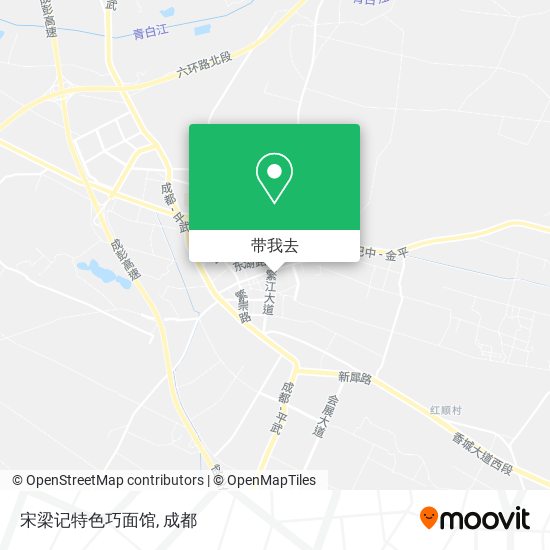 宋梁记特色巧面馆地图
