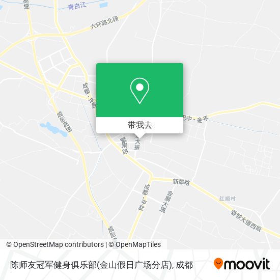 陈师友冠军健身俱乐部(金山假日广场分店)地图