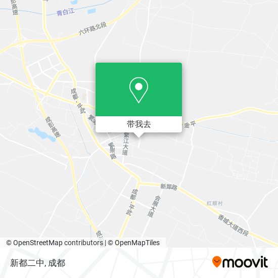 新都二中地图