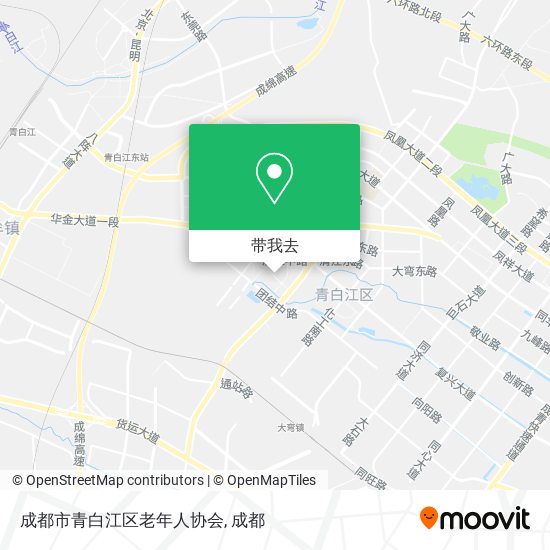 成都市青白江区老年人协会地图