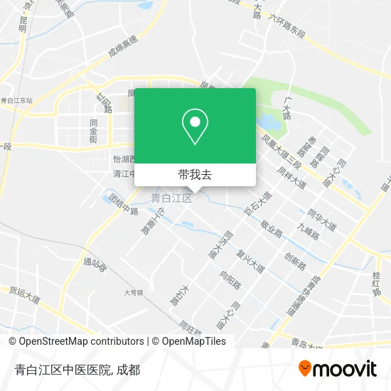 青白江区中医医院地图