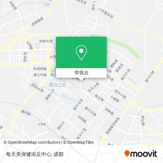 每天美保健浴足中心地图