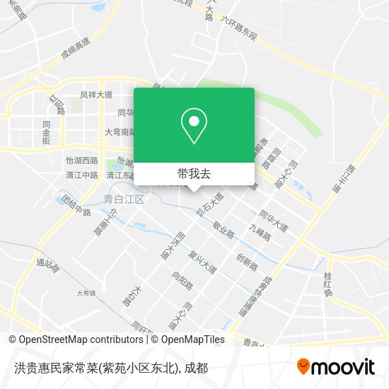 洪贵惠民家常菜(紫苑小区东北)地图