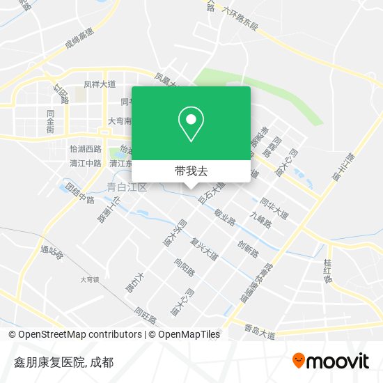 鑫朋康复医院地图