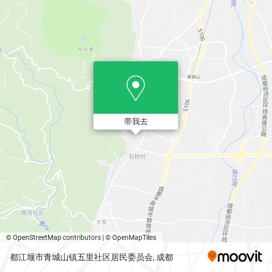 都江堰市青城山镇五里社区居民委员会地图
