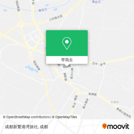 成都新繁港湾旅社地图