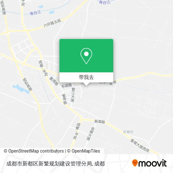 成都市新都区新繁规划建设管理分局地图