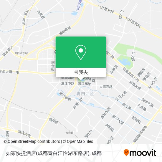 如家快捷酒店(成都青白江怡湖东路店)地图