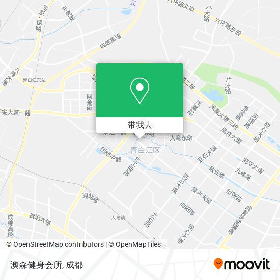 澳森健身会所地图