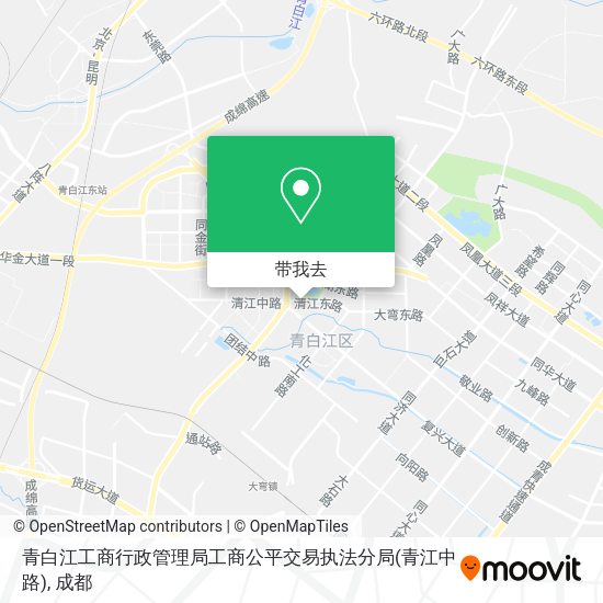 青白江工商行政管理局工商公平交易执法分局(青江中路)地图