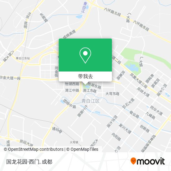 国龙花园-西门地图