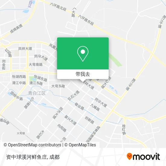 资中球溪河鲜鱼庄地图