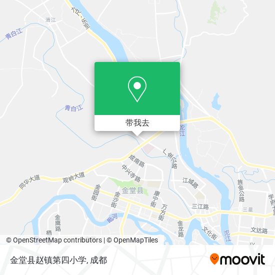 金堂县赵镇第四小学地图