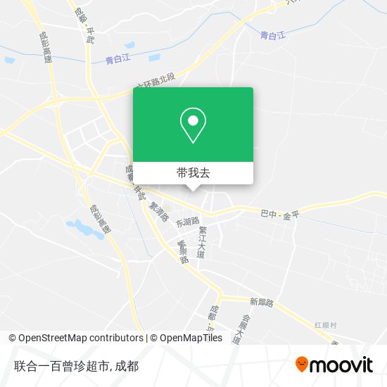 联合一百曾珍超市地图