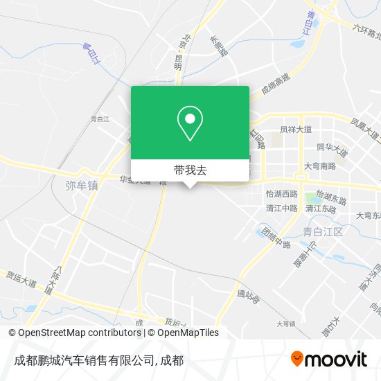 成都鹏城汽车销售有限公司地图