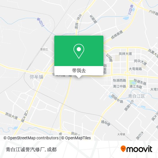 青白江诚誉汽修厂地图