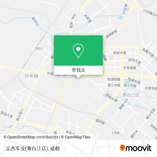 众杰车业(青白江店)地图