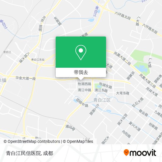 青白江民信医院地图
