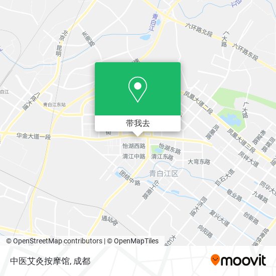 中医艾灸按摩馆地图