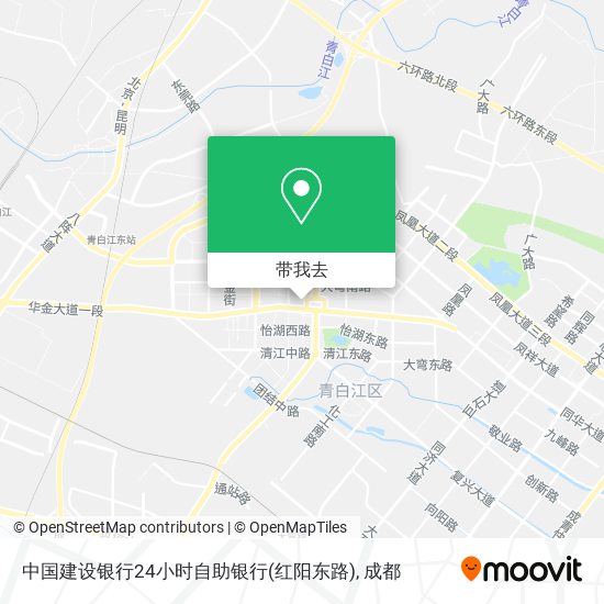 中国建设银行24小时自助银行(红阳东路)地图