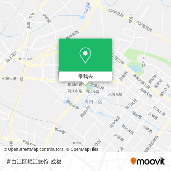 青白江区岷江旅馆地图