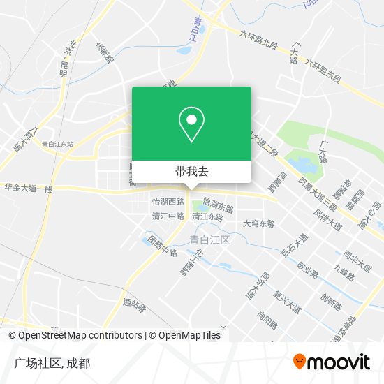广场社区地图