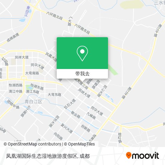凤凰湖国际生态湿地旅游度假区地图