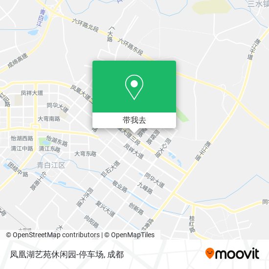 凤凰湖艺苑休闲园-停车场地图