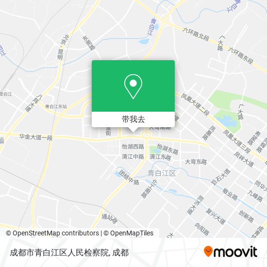 成都市青白江区人民检察院地图