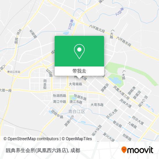 靓典养生会所(凤凰西六路店)地图