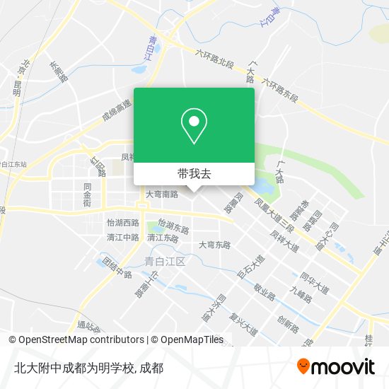 北大附中成都为明学校地图
