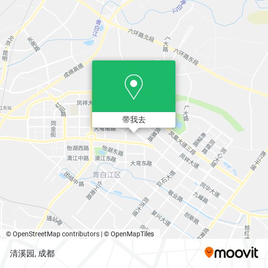 清溪园地图