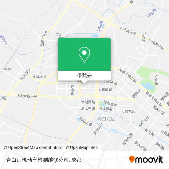 青白江机动车检测维修公司地图