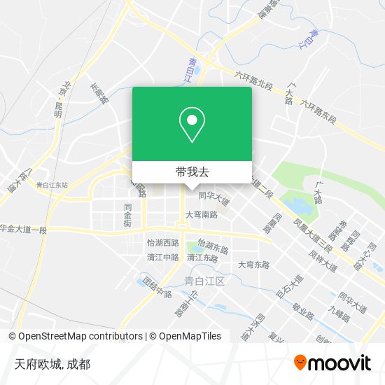 天府欧城地图