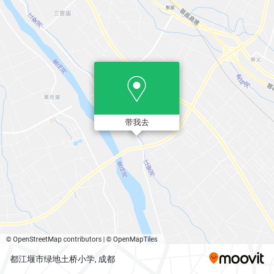 都江堰市绿地土桥小学地图