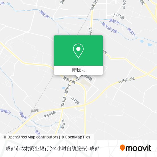 成都市农村商业银行(24小时自助服务)地图