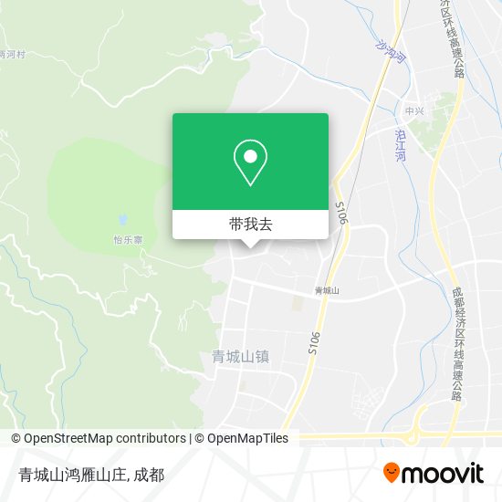 青城山鸿雁山庄地图