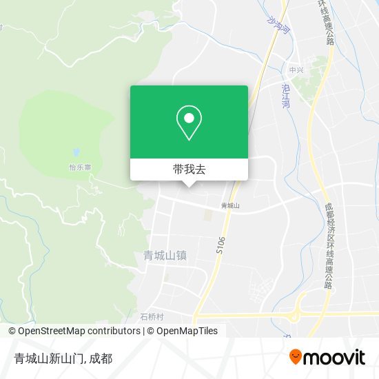 青城山新山门地图