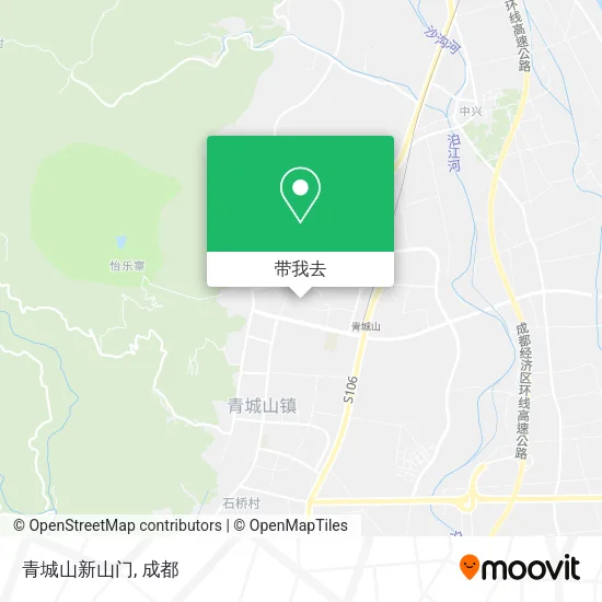 青城山新山门地图