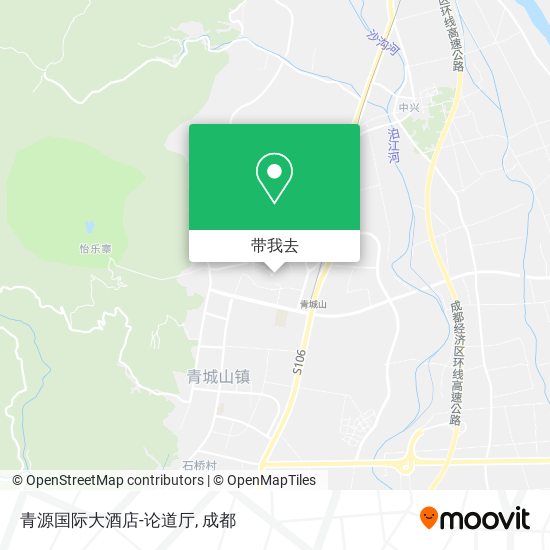 青源国际大酒店-论道厅地图