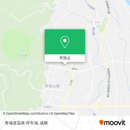 青城道温泉-停车场地图