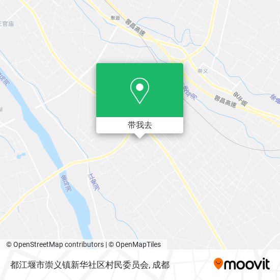 都江堰市崇义镇新华社区村民委员会地图