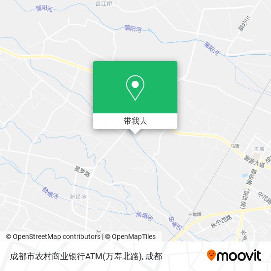 成都市农村商业银行ATM(万寿北路)地图