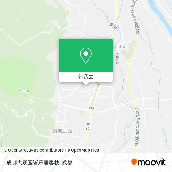 成都大观园署乐居客栈地图