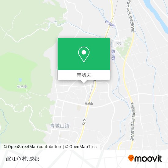 岷江鱼村地图